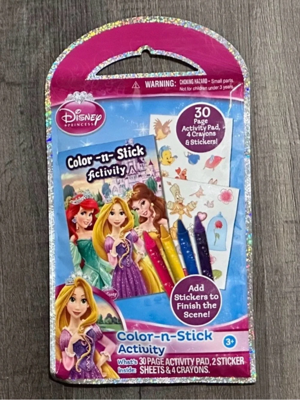 💞 New Disney Princess Color & Sticker Activity Pack